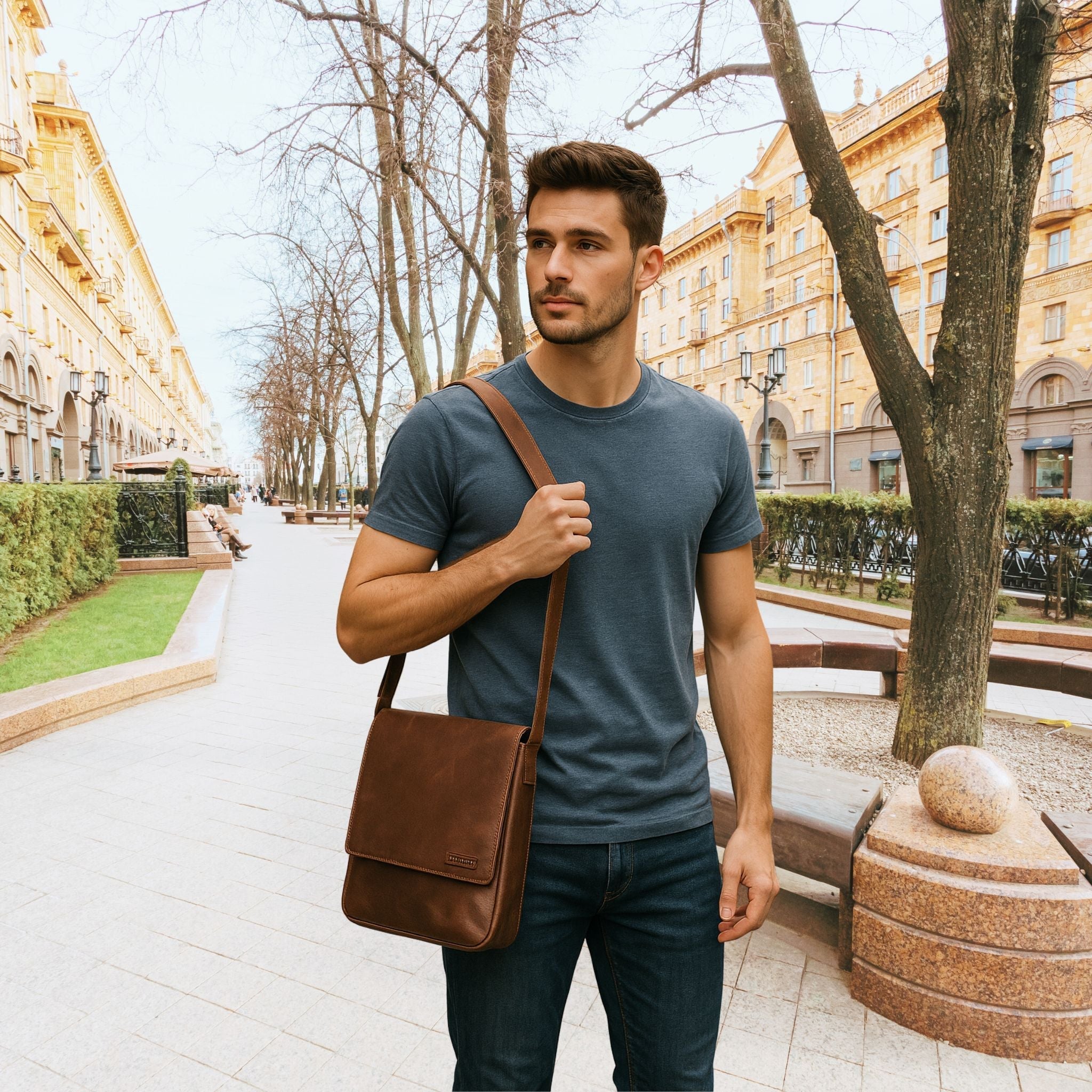 Leather Messenger Bags - Mirelle Leather and Lifestyle