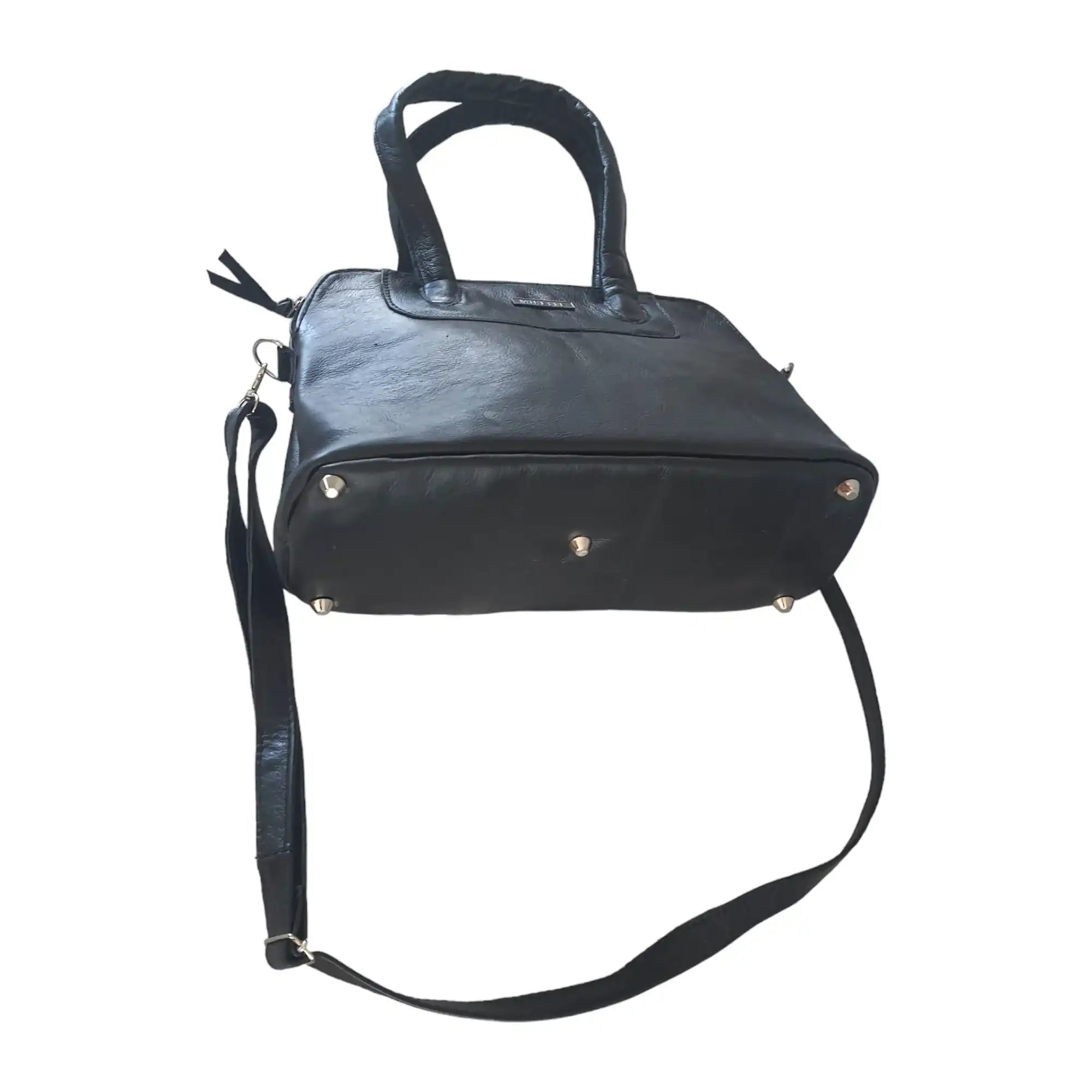 Mirelle Framed Tote Handbag With Protective Feet - Genuine Leather MIRELLE