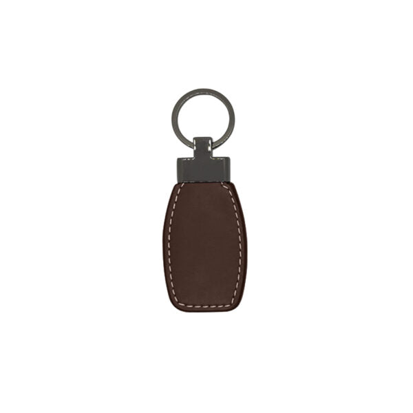 Genuine Leather Key Ring & Mirage Pen Gift Set - Brown | MIRELLE