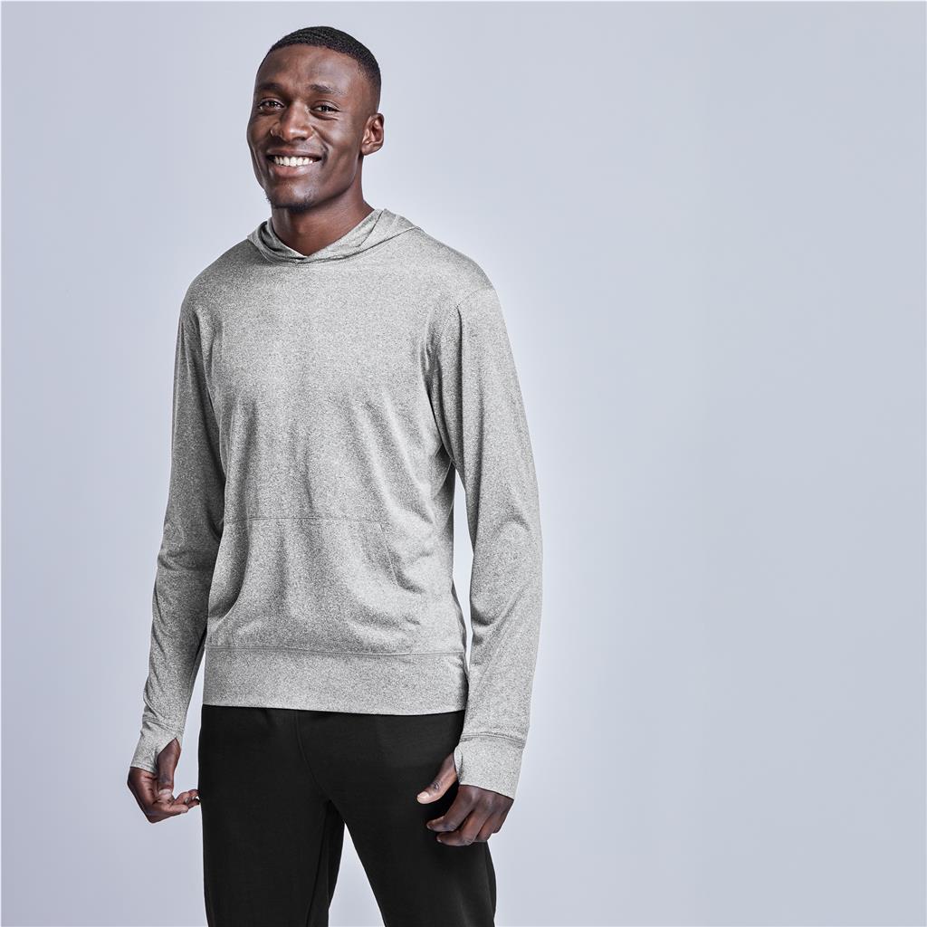 Mens Fitness Lightweight Hooded Sweater Mirelle Leather and Lifestyle