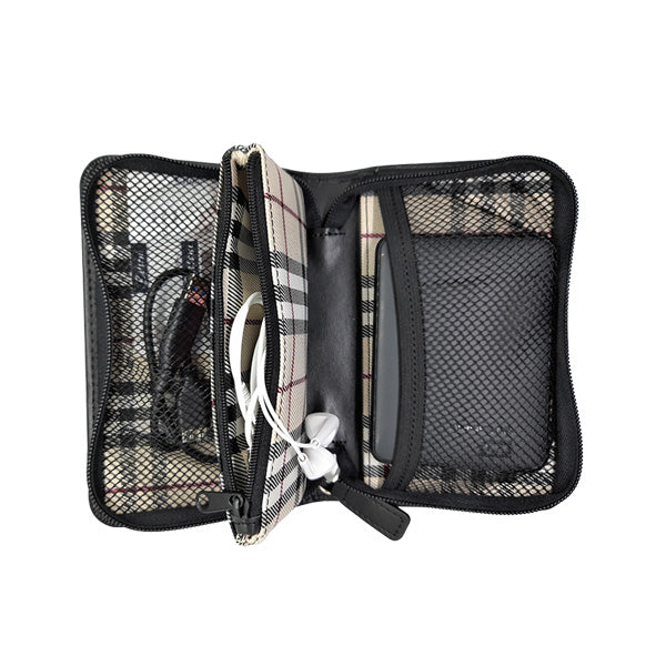 Leather Ascot Micro Tech Manager - Genuine Leather - Black | MIRELLE MIRELLE