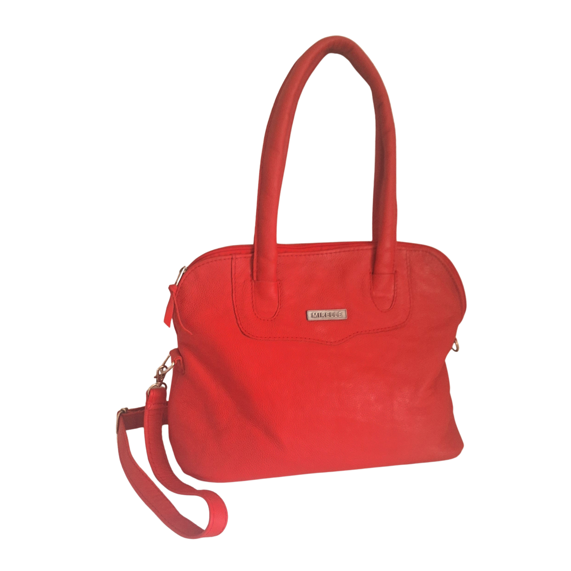 Mirelle Framed Tote Handbag With Protective Feet - Genuine Leather MIRELLE