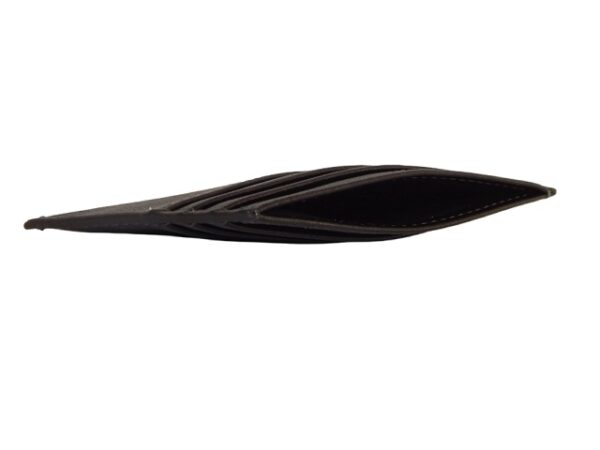 Vegan Leather RFID Flat Card Holder - Black | MIRELLE