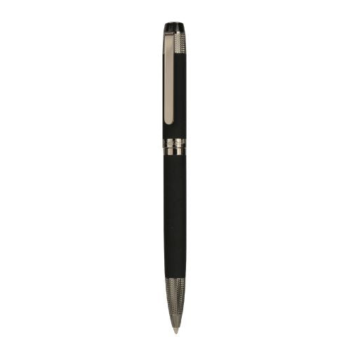 Genuine Leather Key Ring & Avanti Pen Gift Set - Black | MIRELLE