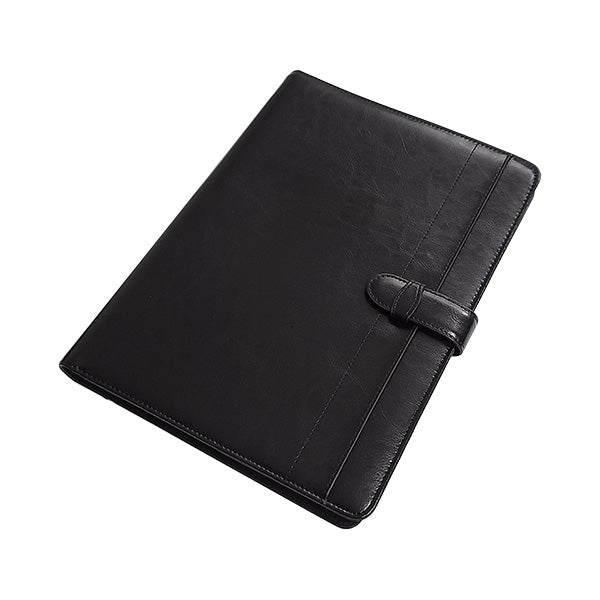A4 Adpel Leather Folder with Tab Closure - Black ZA Folder Mirelle Leather and Lifestyle