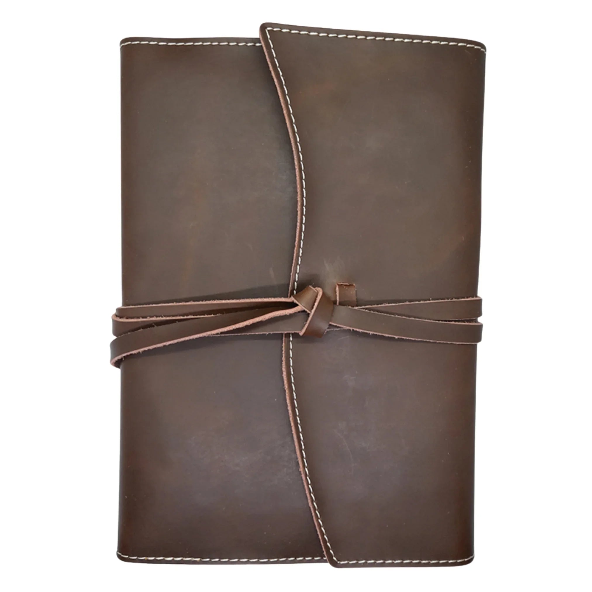 A5 Genuine Leather Trifold Slip On Notebook Cover and Notebook ZA Folder Mirelle Leather and Lifestyle