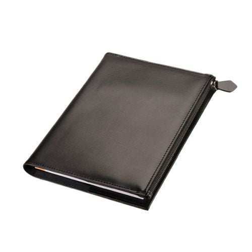 A5 Notebook Leather Slip On Cover - with Notebook - Black ZA A5 Notebook Cover Mirelle Leather and Lifestyle