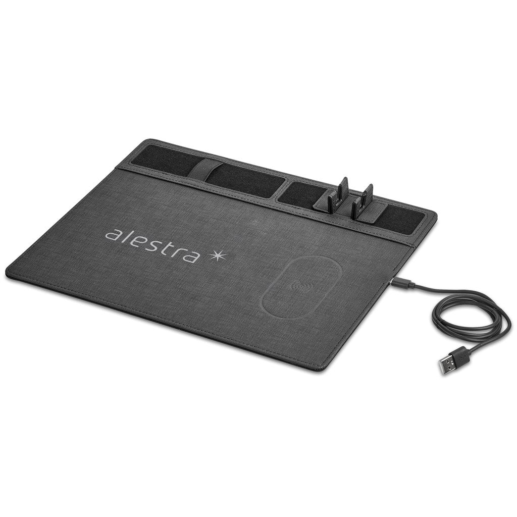Alex Varga Aramis Wireless Charger Desk Organiser Mirelle Leather and Lifestyle