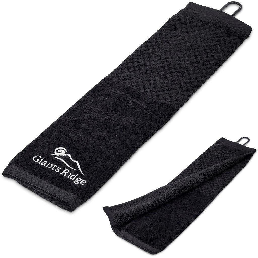 Alex Varga Arcadia Tri-Fold Golf Towel - MIRELLE Leather and Lifestyle