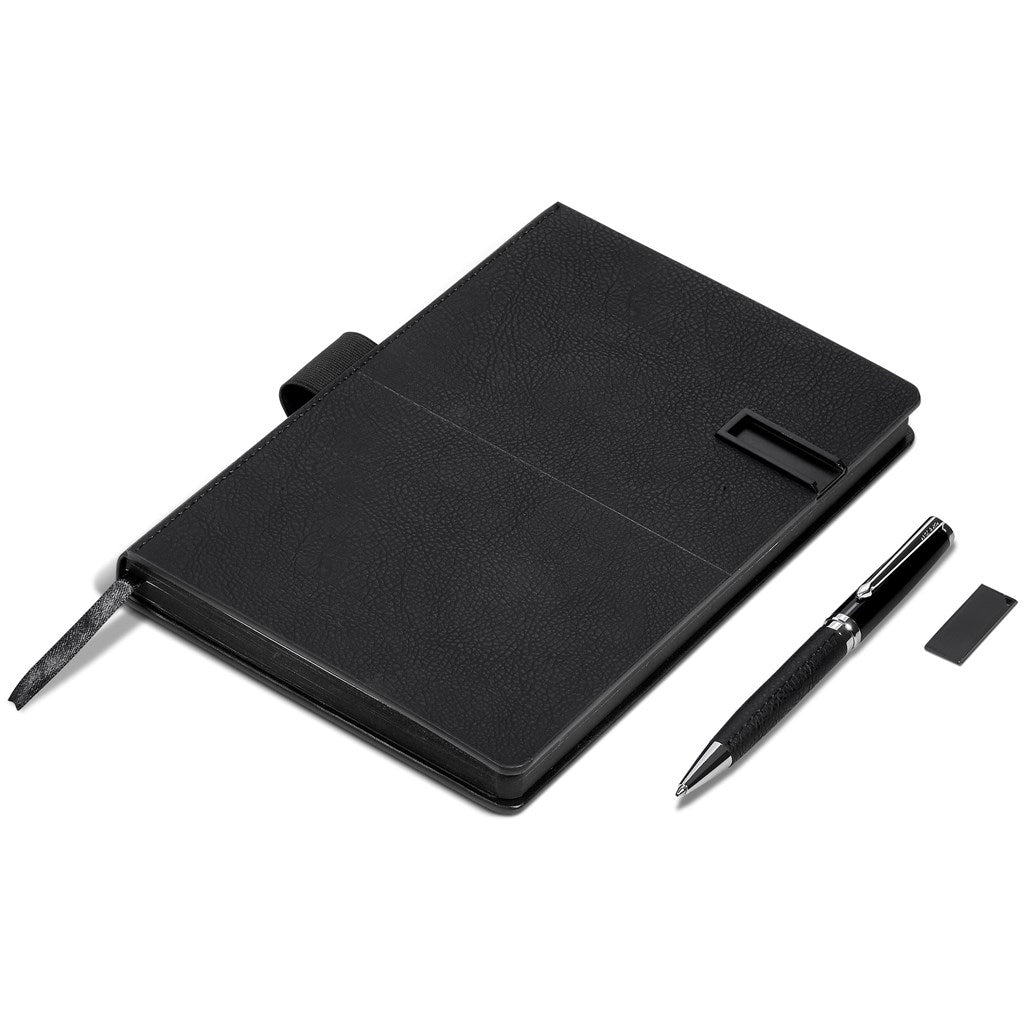 Alex Varga Corinthia Flash Drive Notebook & Pen Set - 32GB ZA USB Notebooks,Flash Drive Notebooks,Alex Varga Premium Gift Sets Mirelle Leather and Lifestyle