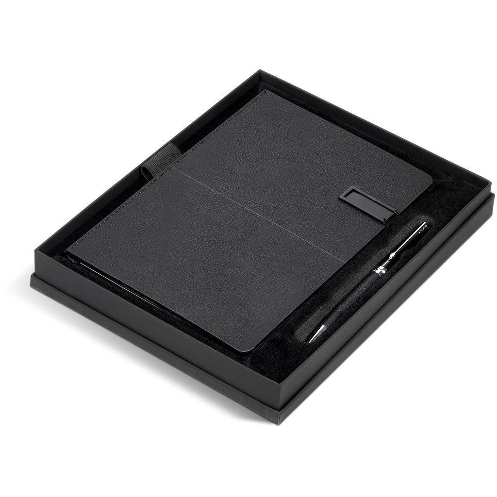 Alex Varga Corinthia Flash Drive Notebook & Pen Set - 32GB ZA USB Notebooks,Flash Drive Notebooks,Alex Varga Premium Gift Sets Mirelle Leather and Lifestyle