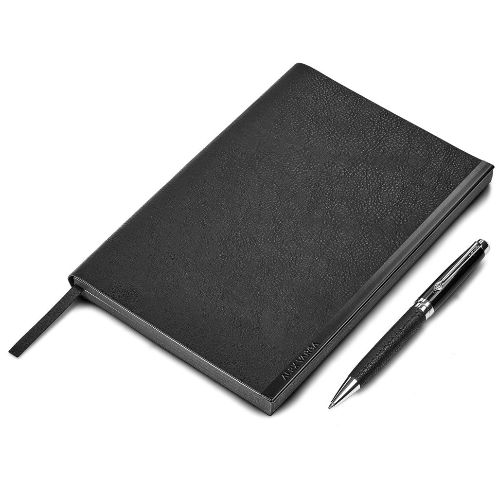 Alex Varga Corinthia Soft Cover Notebook & Pen Set ZA Executive Ideas,Ideas for Work,Alex Varga Premium Gift Sets,Notebook Sets Mirelle Leather and Lifestyle