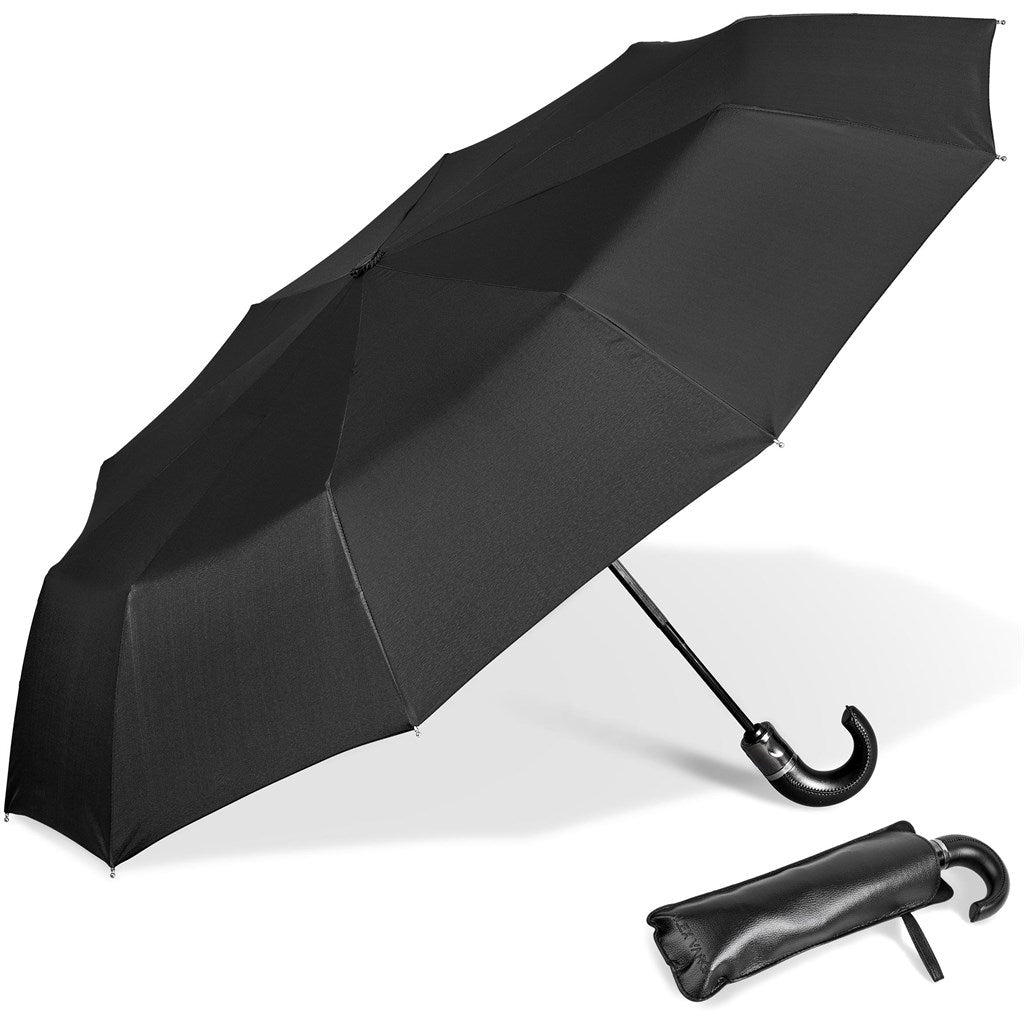 Alex Varga Zeus Auto-Open Compact Umbrella Mirelle Leather and Lifestyle