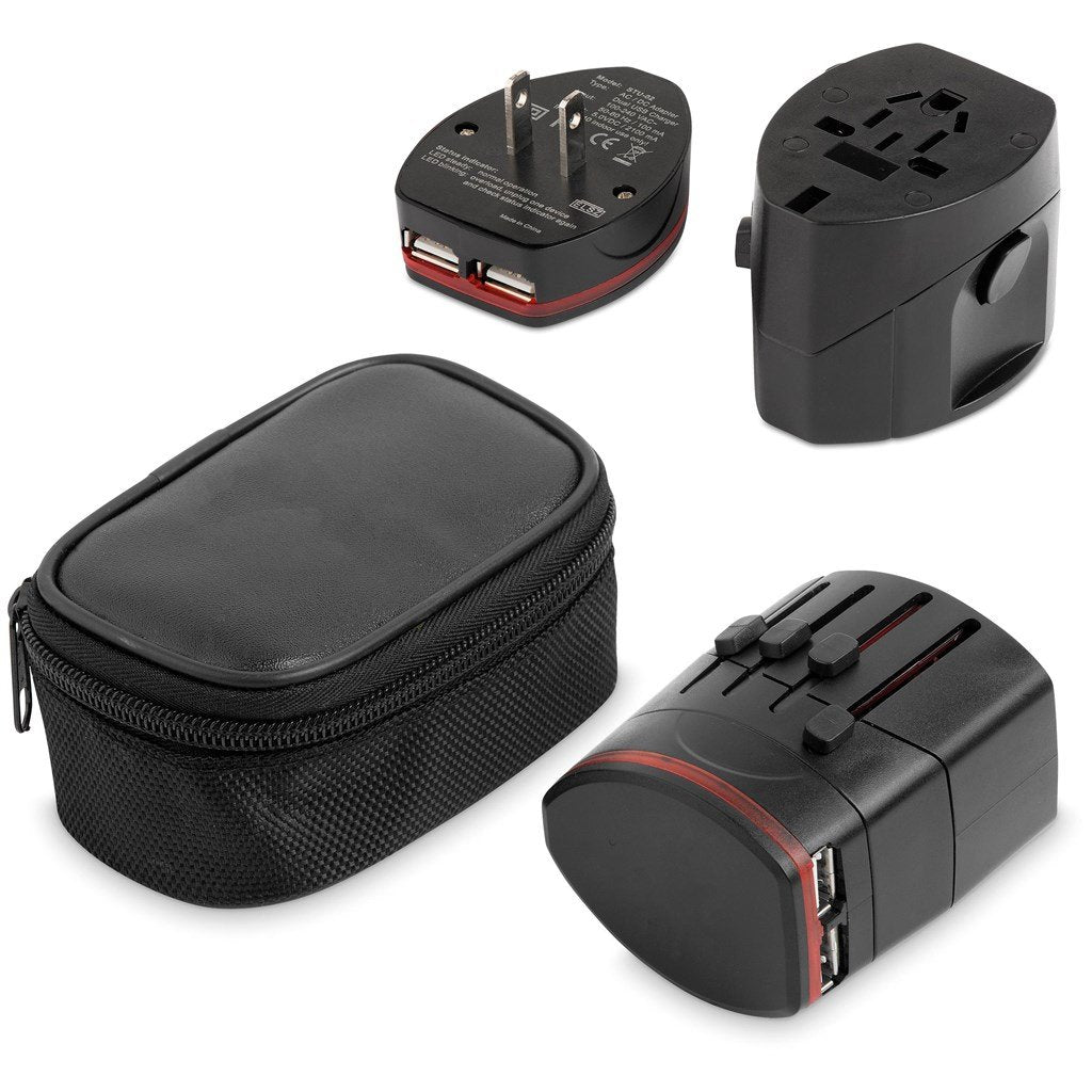 Connexions World Travel Adaptor ZA Travel Gifts,Chargers and Adaptors,Travel Essentials Mirelle Leather and Lifestyle