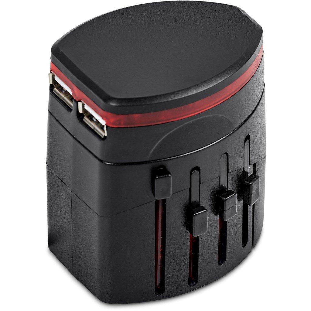 Connexions World Travel Adaptor ZA Travel Gifts,Chargers and Adaptors,Travel Essentials Mirelle Leather and Lifestyle