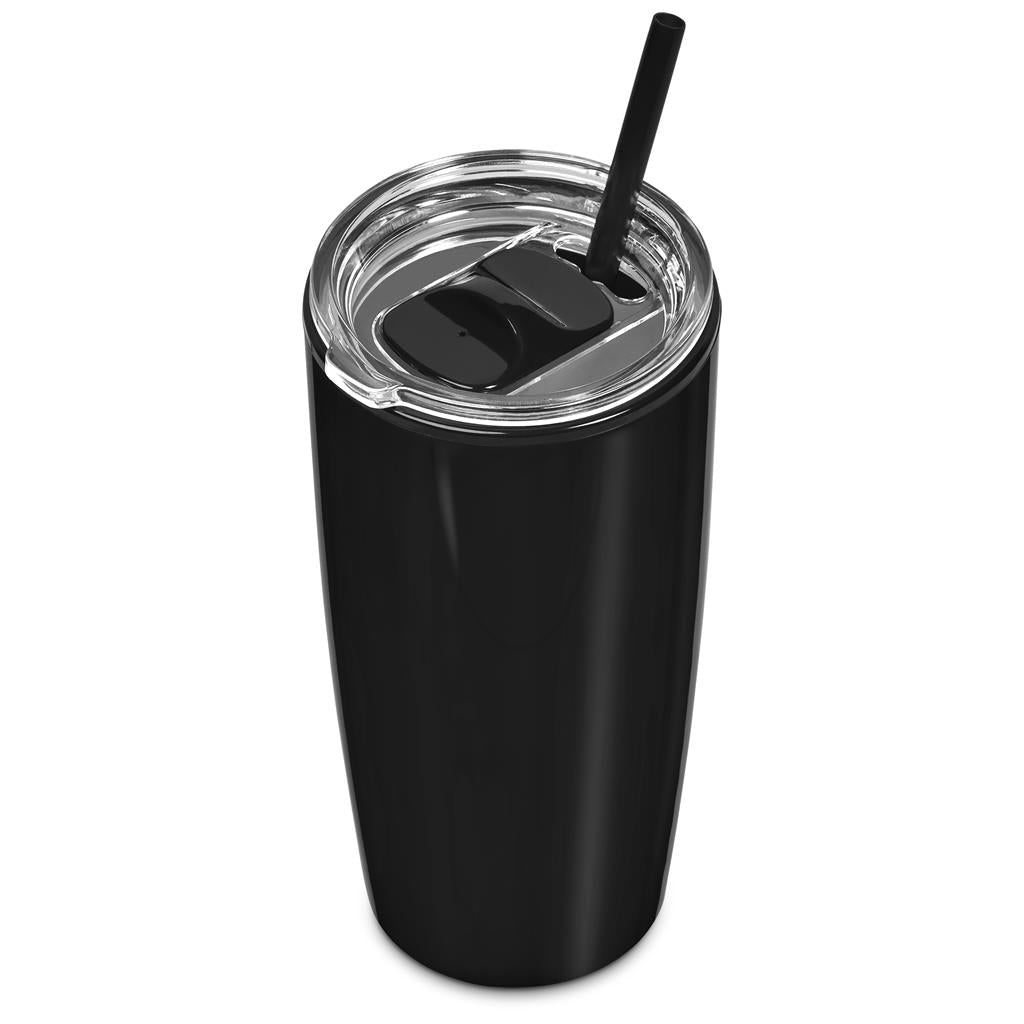 Altitude Daytona Plastic 2-in-1 Double-Wall Tumbler & Straw - 600ml Mirelle Leather and Lifestyle