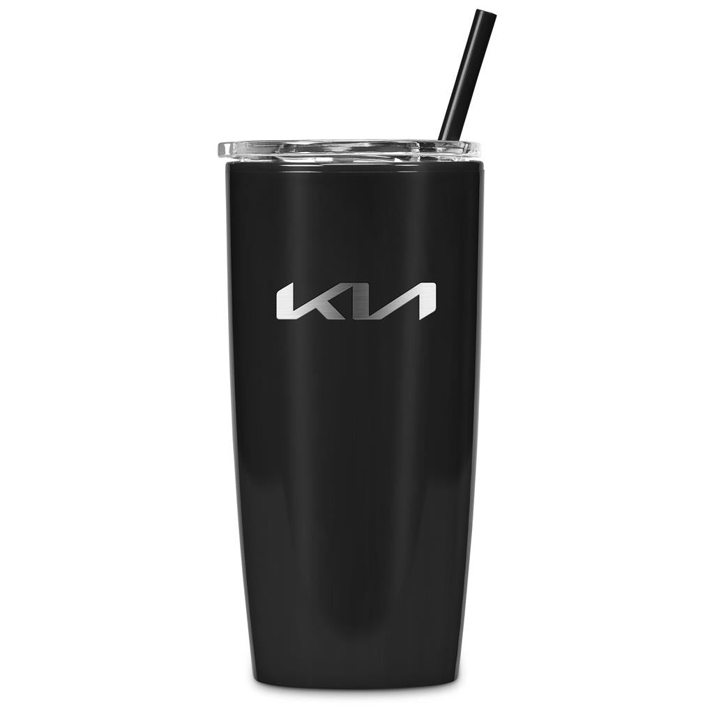Altitude Daytona Plastic 2-in-1 Double-Wall Tumbler & Straw - 600ml Mirelle Leather and Lifestyle