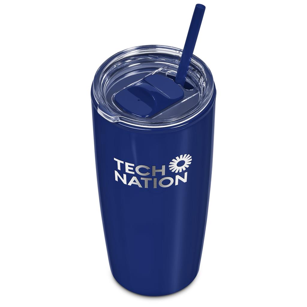 Altitude Daytona Plastic 2-in-1 Double-Wall Tumbler & Straw - 600ml Mirelle Leather and Lifestyle