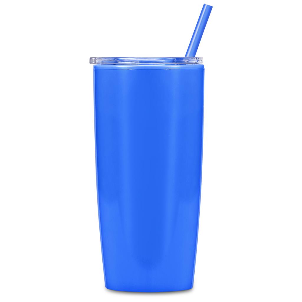 Altitude Daytona Plastic 2-in-1 Double-Wall Tumbler & Straw - 600ml Mirelle Leather and Lifestyle