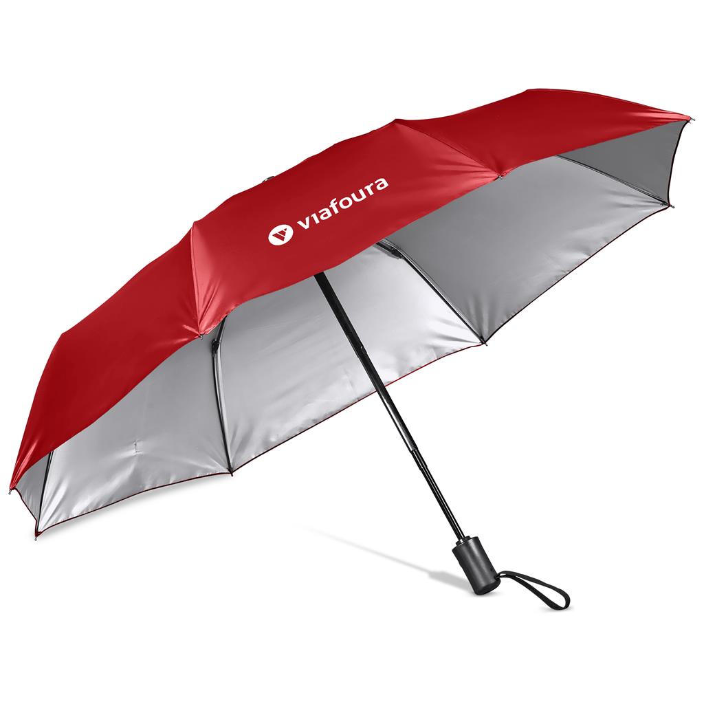 Altitude Fairhaven UV50 Auto-Open Compact Umbrella Mirelle Leather and Lifestyle