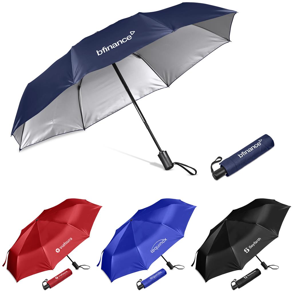 Altitude Fairhaven UV50 Auto-Open Compact Umbrella Mirelle Leather and Lifestyle