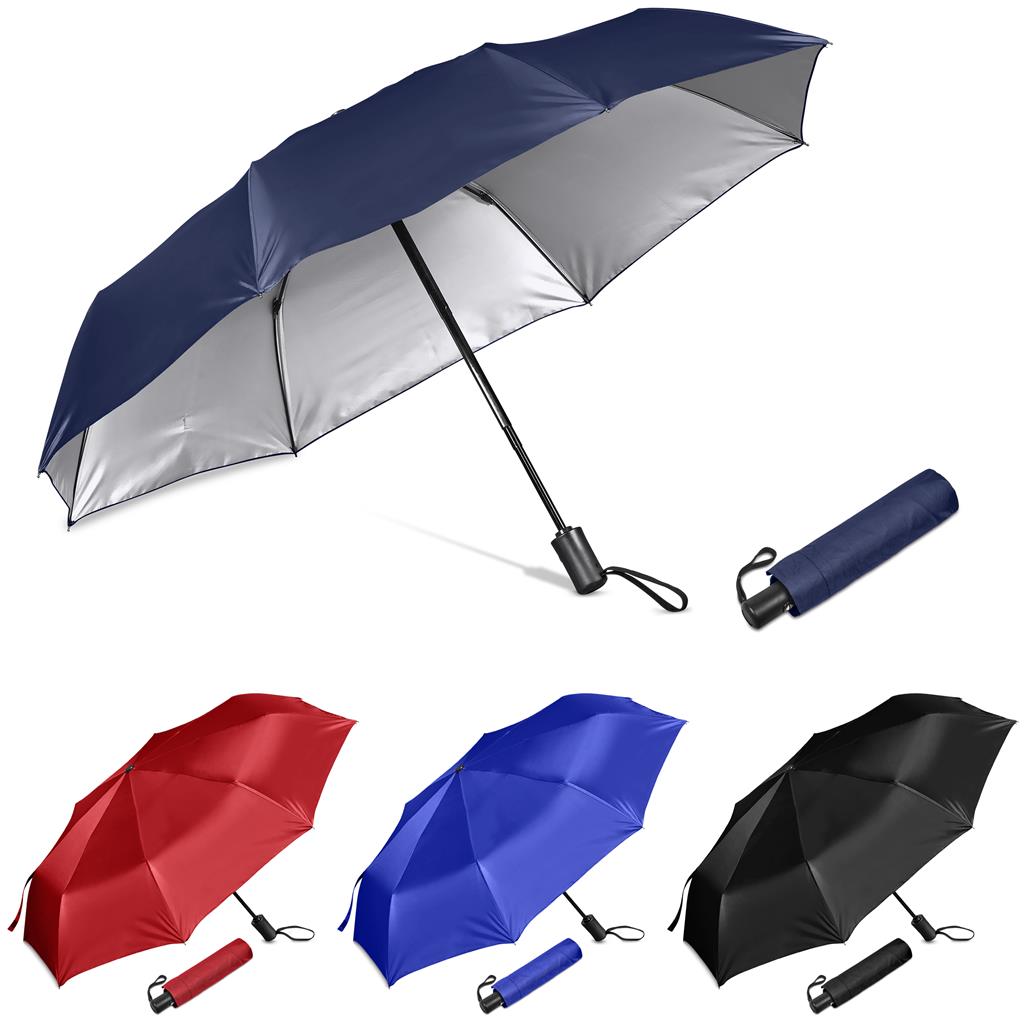 Altitude Fairhaven UV50 Auto-Open Compact Umbrella Mirelle Leather and Lifestyle