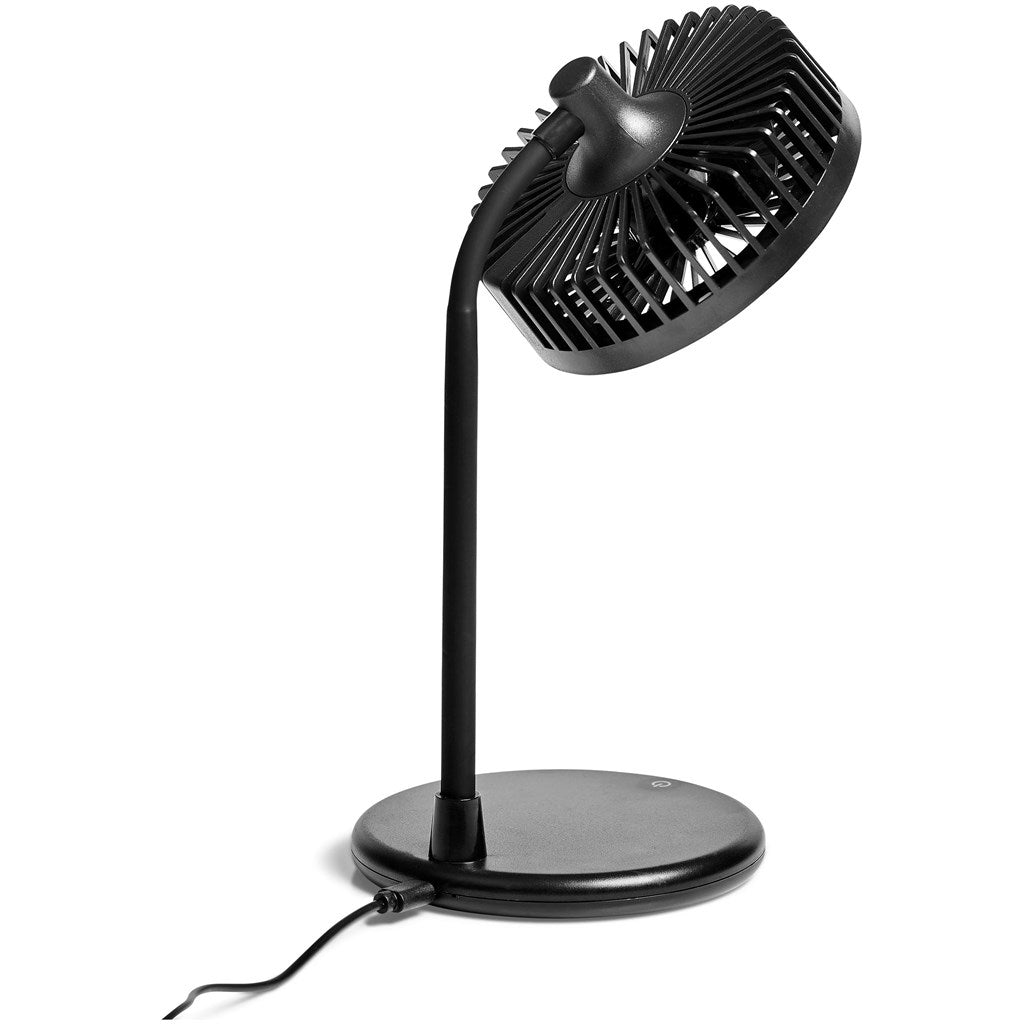 Altitude Light Breeze LED Ring Light Desk Fan Mirelle Leather and Lifestyle