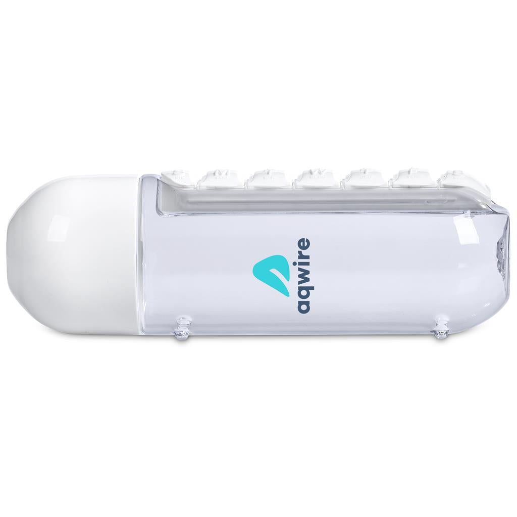 Altitude Vita-Stream Pill Box Plastic Water Bottle - 600ml Mirelle Leather and Lifestyle