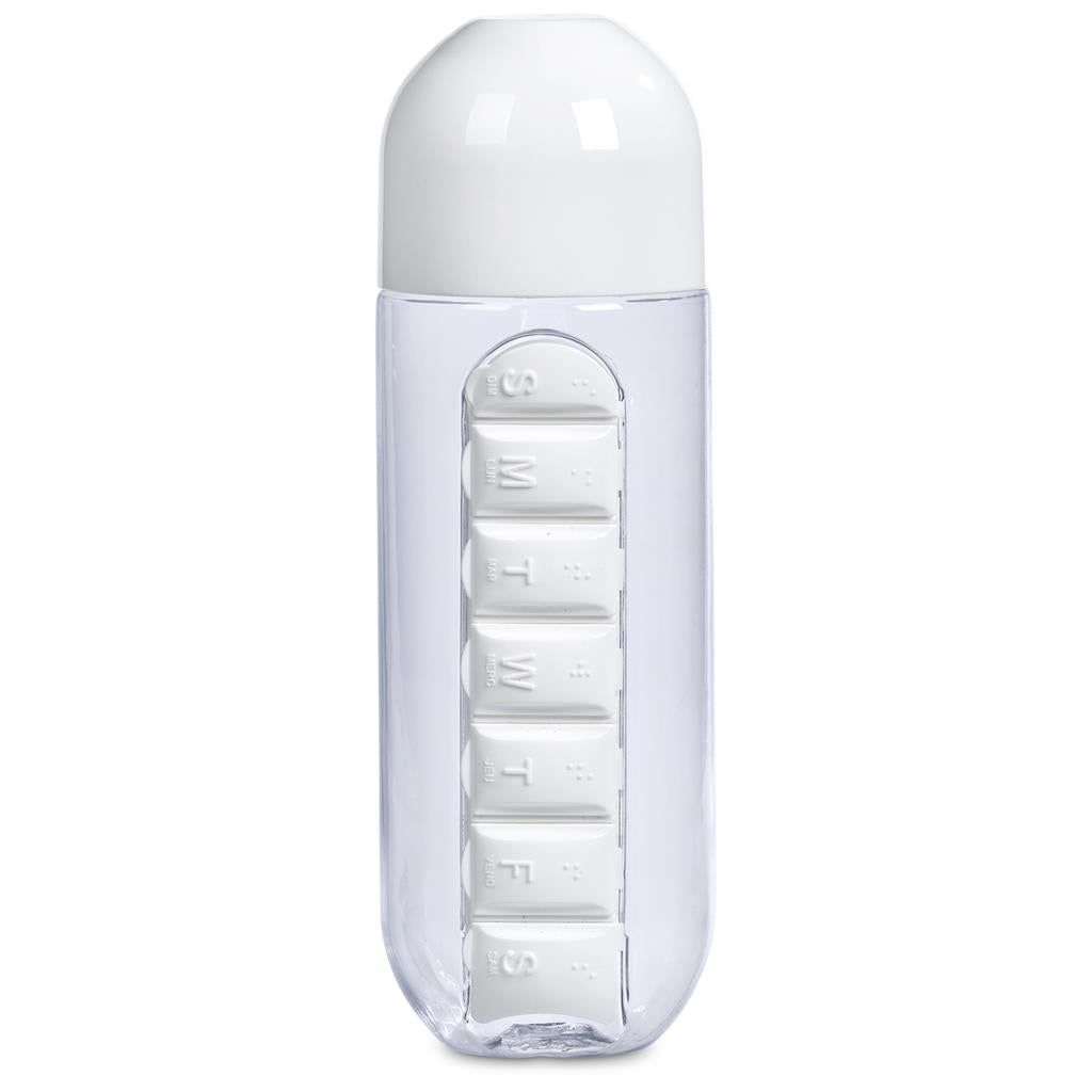 Altitude Vita-Stream Pill Box Plastic Water Bottle - 600ml Mirelle Leather and Lifestyle