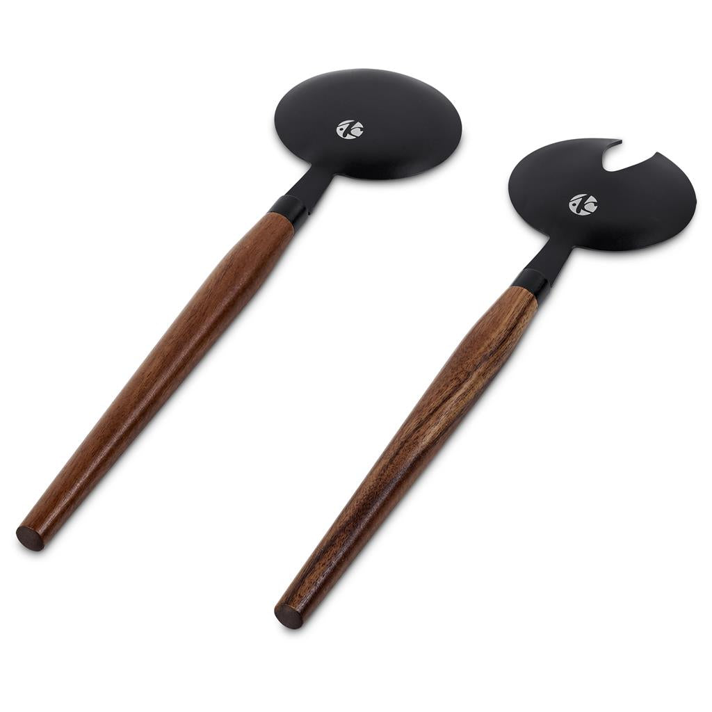 Andy Cartwright Franschhoek Salad Servers Set Mirelle Leather and Lifestyle