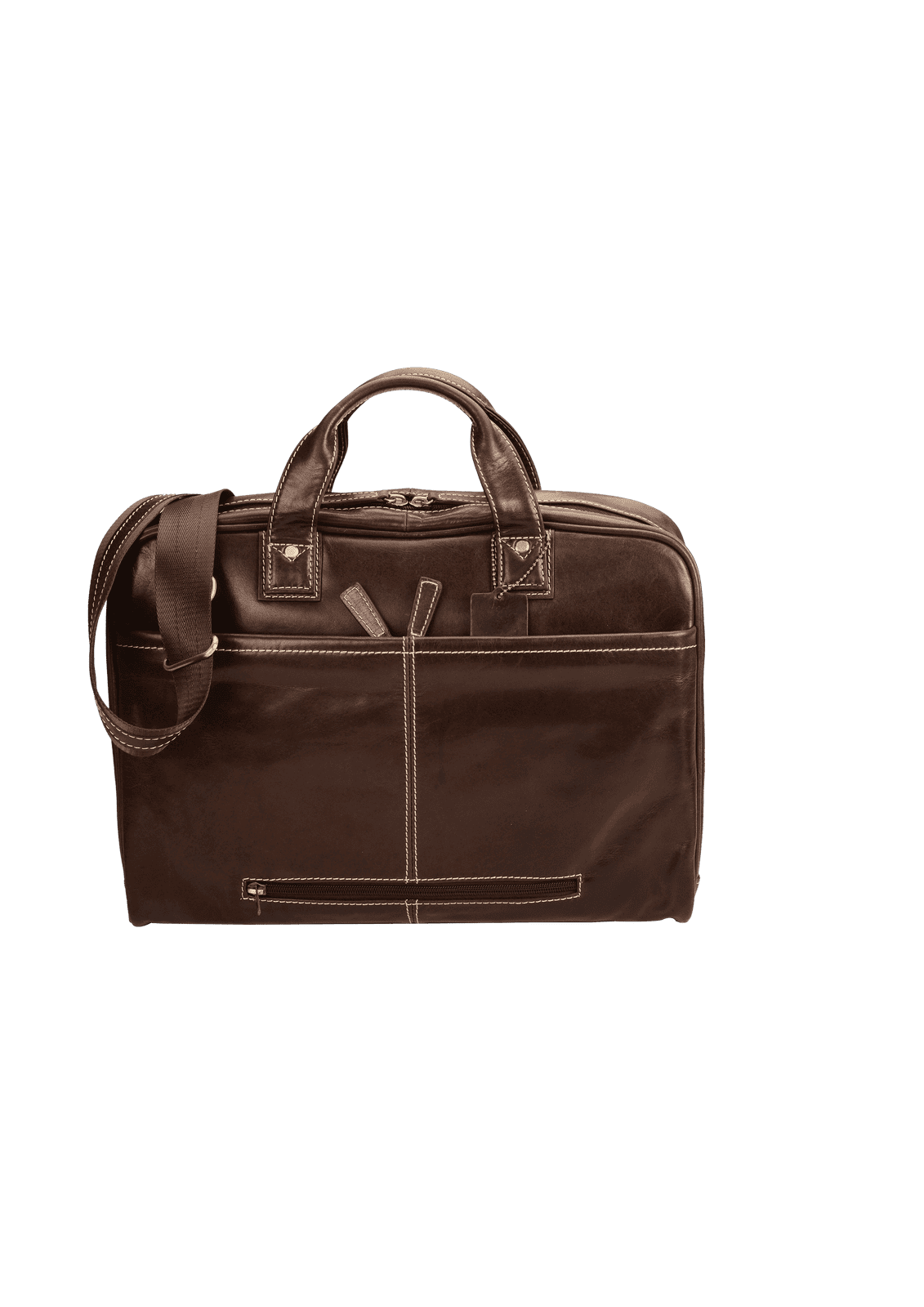 Capri Genuine Leather Computer Laptop Bag - Brown - South Africa - Mirelle Leather and Lifestyle