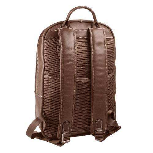 Emmy Backpack,Genuine Leather, 15.4 Laptop - Brown | MIRELLE - MIRELLE Leather and Lifestyle