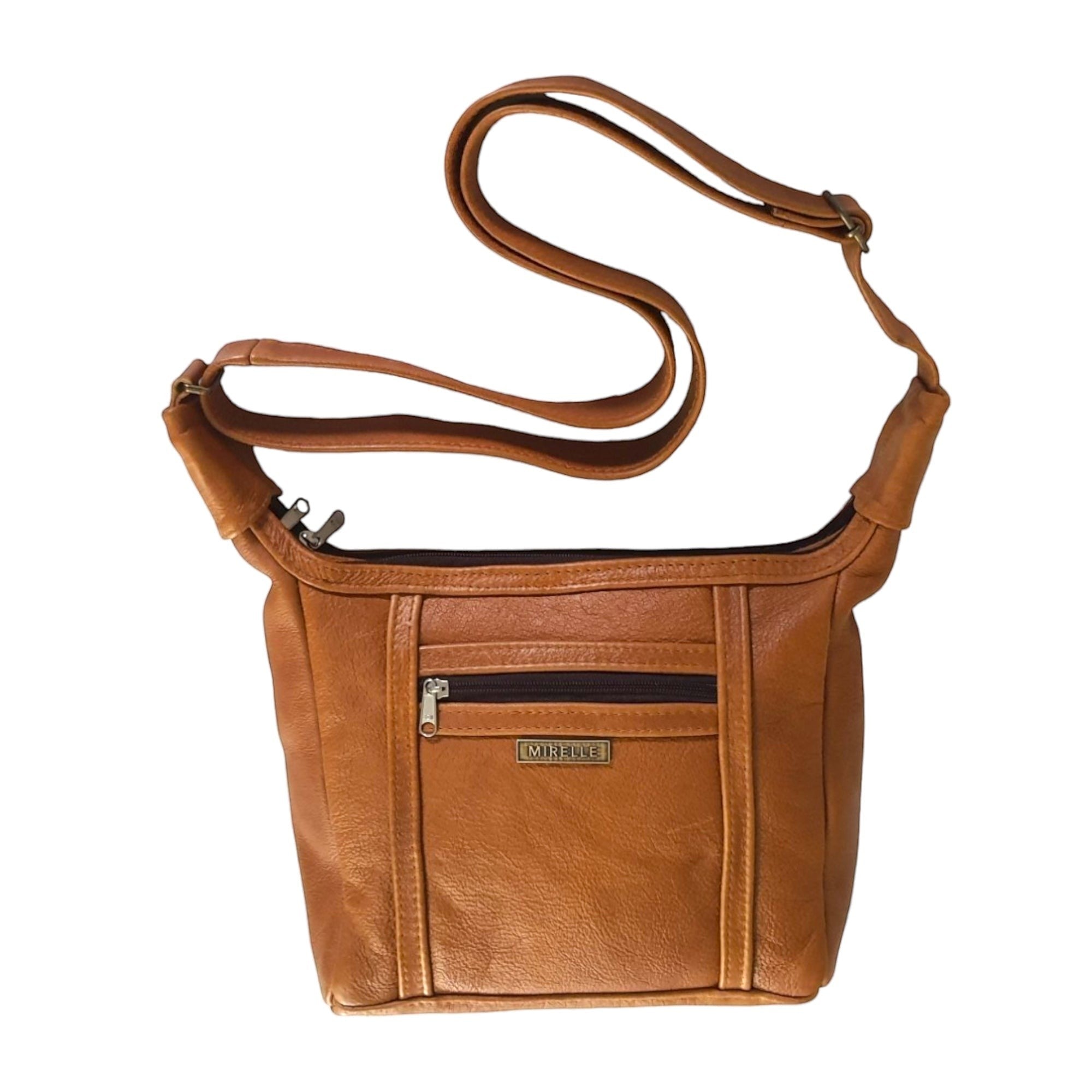 Genuine Leather Adjustable Shoulder Handbag - For The Organised | MIRELLE ZA Handbag Mirelle Leather and Lifestyle