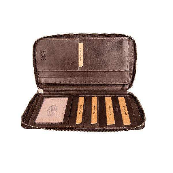 Genuine Leather Dakota Travel Wallet | Zipped Closure | Passport Holder ZA Passport Holder Mirelle Leather and Lifestyle