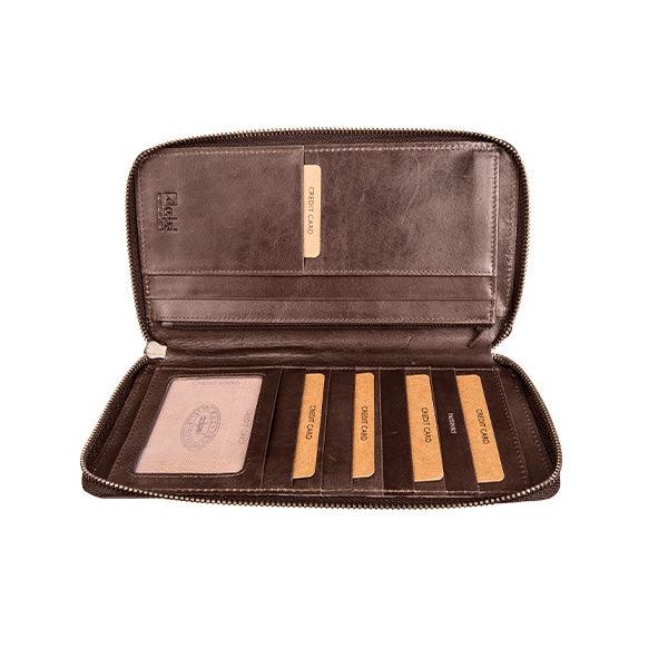 Genuine Leather Dakota Travel Wallet | Zipped Closure | Passport Holder ZA Passport Holder Mirelle Leather and Lifestyle