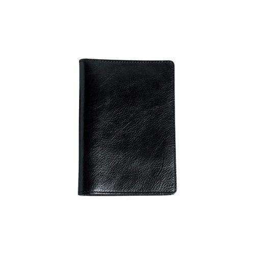 Genuine Leather ID Book & Passport Holder with Card Slots - Mirelle - Black - MIRELLE Leather and Lifestyle