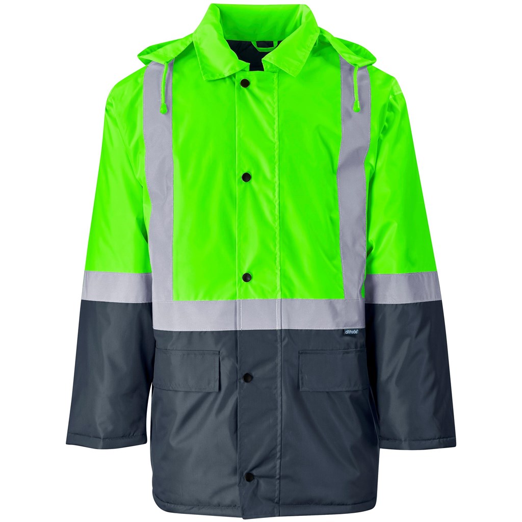 Hazard Padded Two-Tone Hi-Viz Reflective Jacket Mirelle Leather and Lifestyle