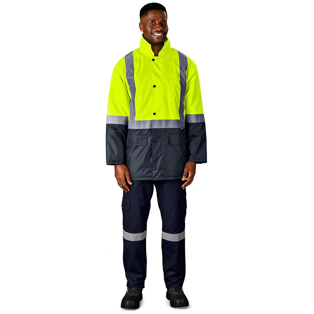 Hazard Padded Two-Tone Hi-Viz Reflective Jacket Mirelle Leather and Lifestyle