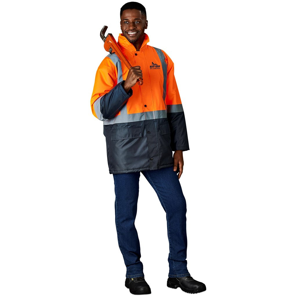 Hazard Padded Two-Tone Hi-Viz Reflective Jacket Mirelle Leather and Lifestyle
