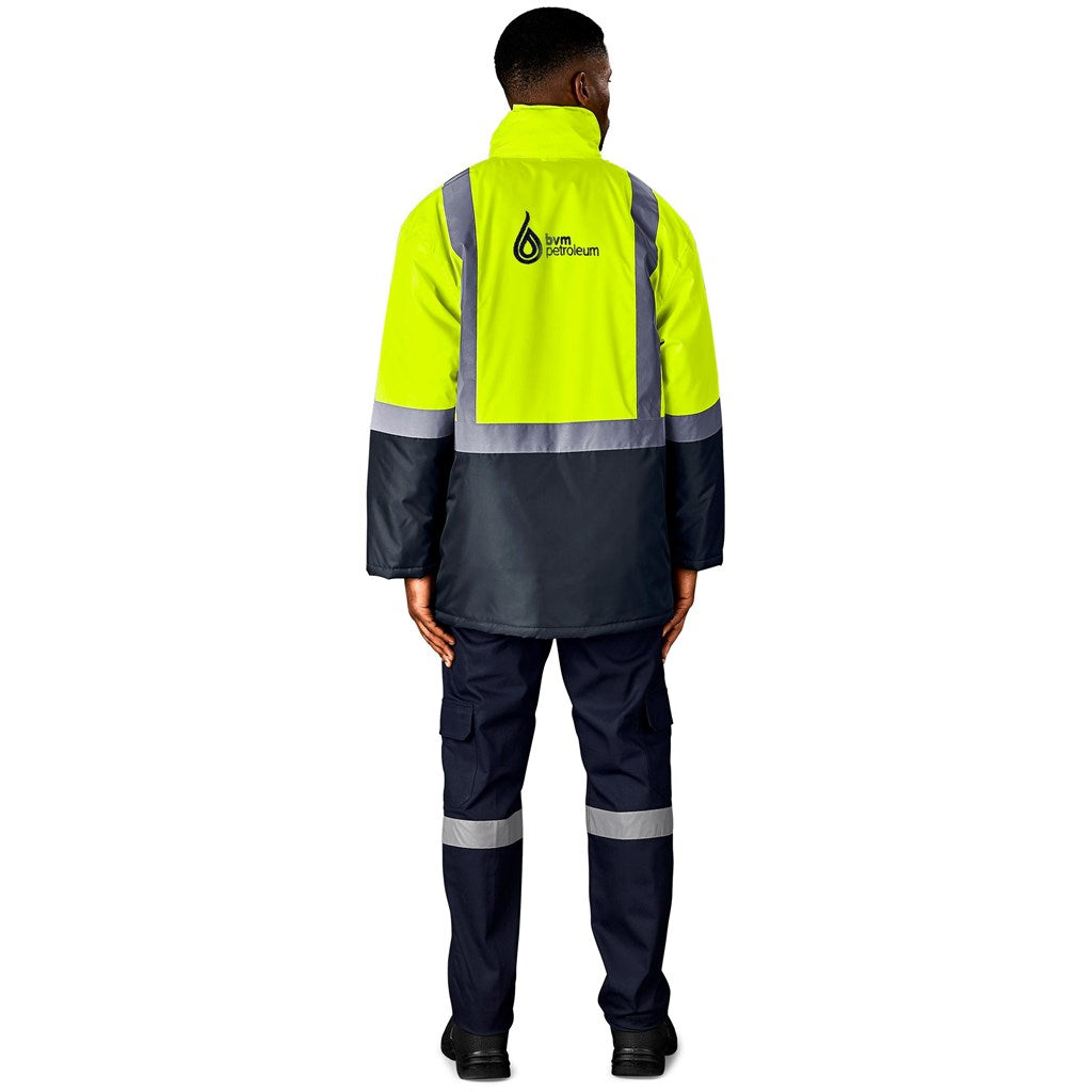 Hazard Padded Two-Tone Hi-Viz Reflective Jacket Mirelle Leather and Lifestyle