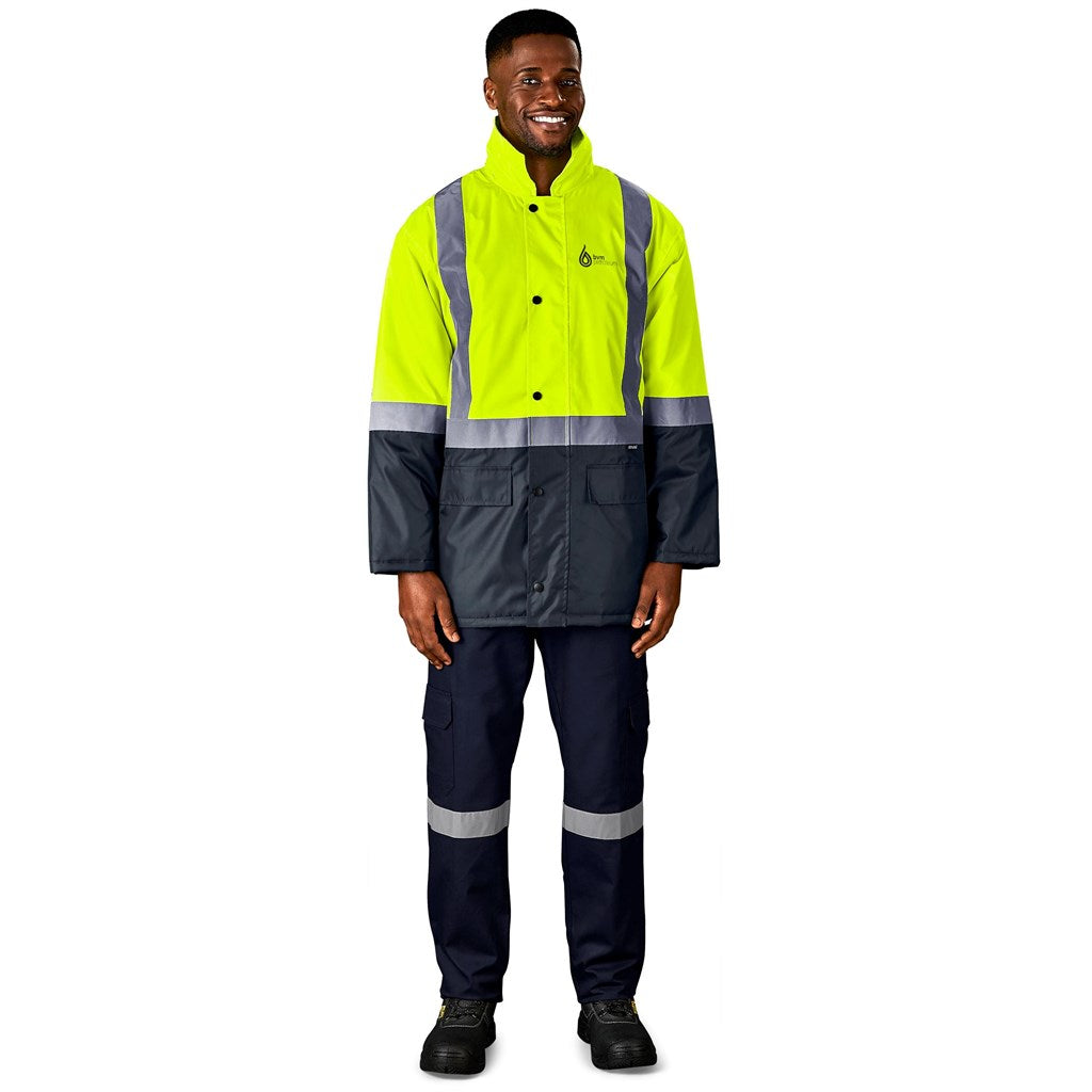 Hazard Padded Two-Tone Hi-Viz Reflective Jacket Mirelle Leather and Lifestyle