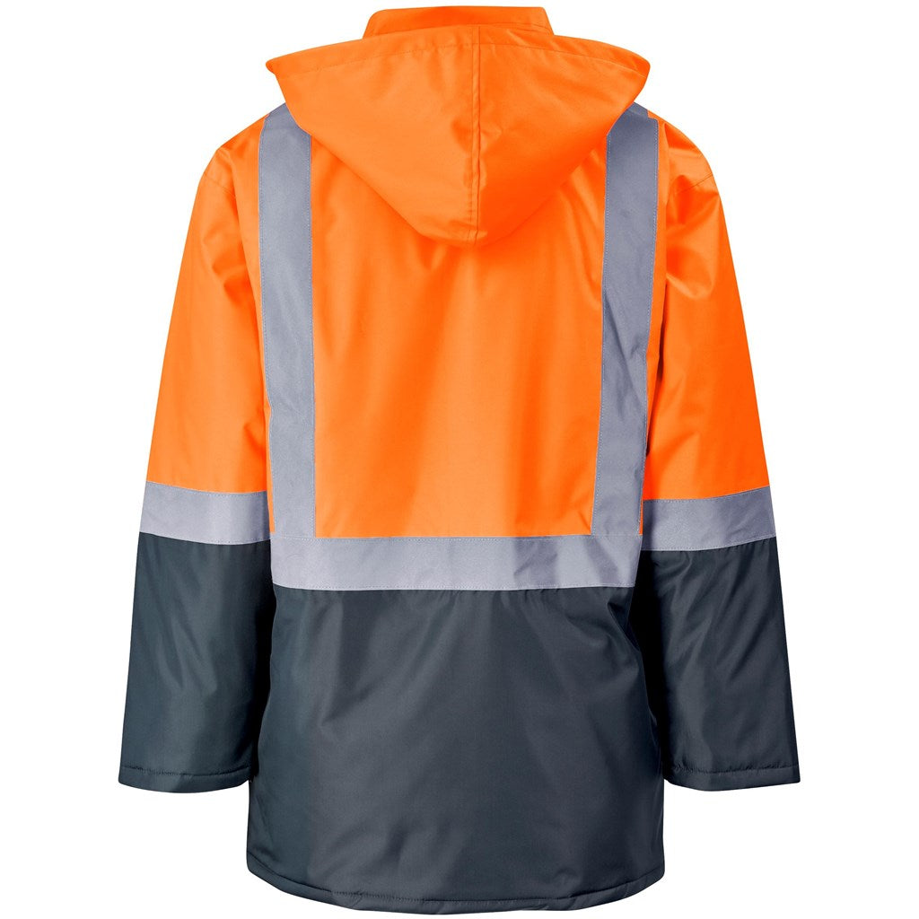 Hazard Padded Two-Tone Hi-Viz Reflective Jacket Mirelle Leather and Lifestyle