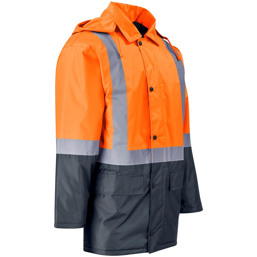 Hazard Padded Two-Tone Hi-Viz Reflective Jacket Mirelle Leather and Lifestyle
