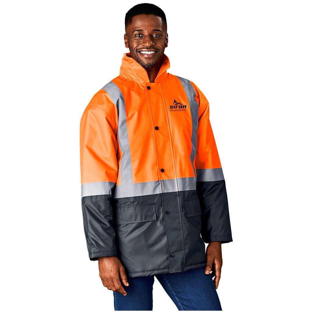 Hazard Padded Two-Tone Hi-Viz Reflective Jacket Mirelle Leather and Lifestyle