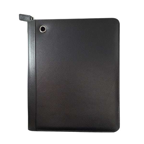 iPad Genuine Leather Zip Around Folder - Black - MIRELLE Leather and Lifestyle