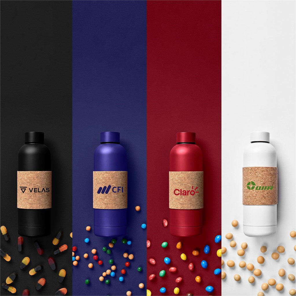 Kooshty Bermuda Kork Recycled Stainless Steel Water Bottle - 800ml ZA Bottles,Recycled Drinkware Mirelle Leather and Lifestyle