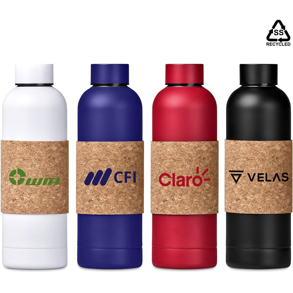 Kooshty Bermuda Kork Recycled Stainless Steel Water Bottle - 800ml ZA Bottles,Recycled Drinkware Mirelle Leather and Lifestyle
