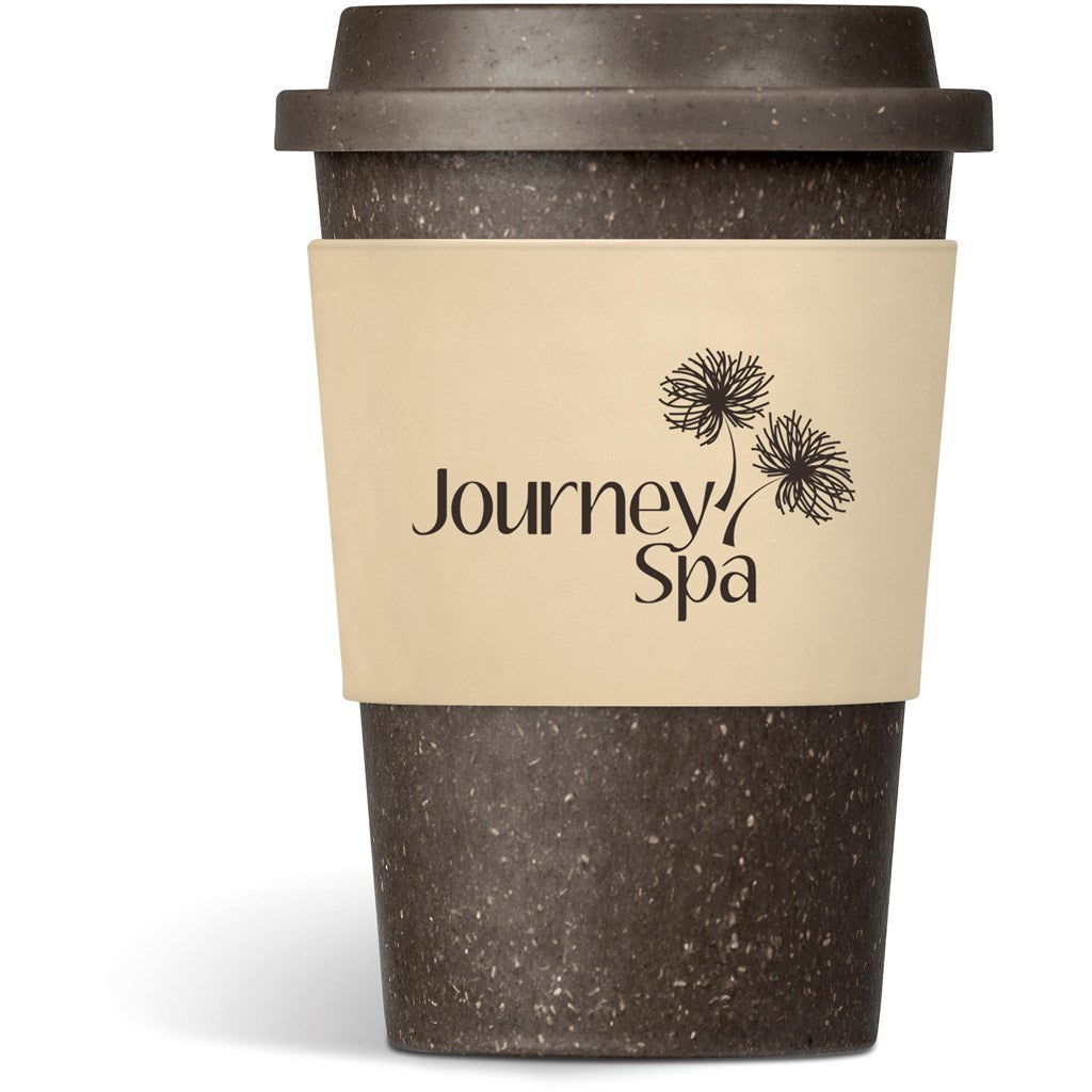 Kooshty Brown Bean Plastic Double-Wall Tumbler – 400ml - Cream Mirelle Leather and Lifestyle