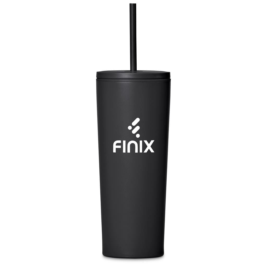 Kooshty Concorde Stainless Steel & Plastic Double-Wall Tumbler & Straw - 720ml Mirelle Leather and Lifestyle