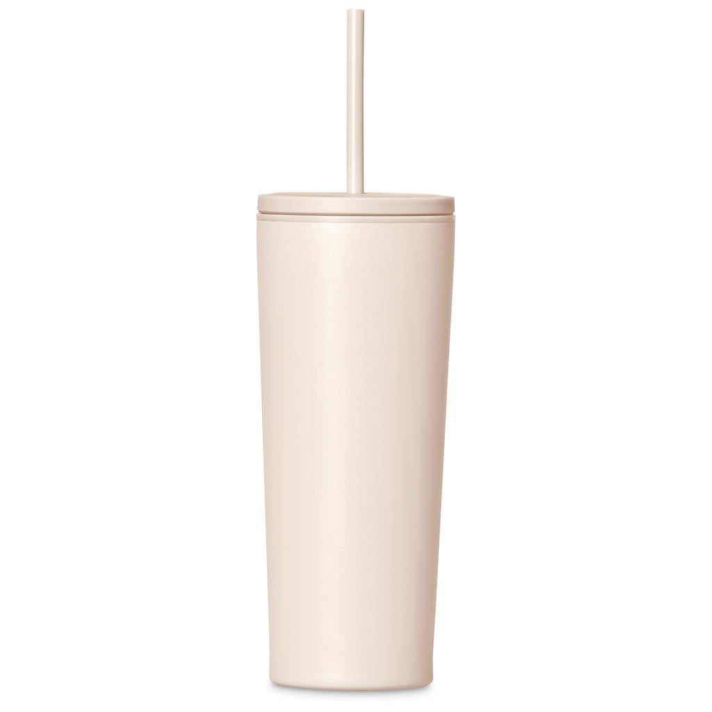 Kooshty Concorde Stainless Steel & Plastic Double-Wall Tumbler & Straw - 720ml Mirelle Leather and Lifestyle